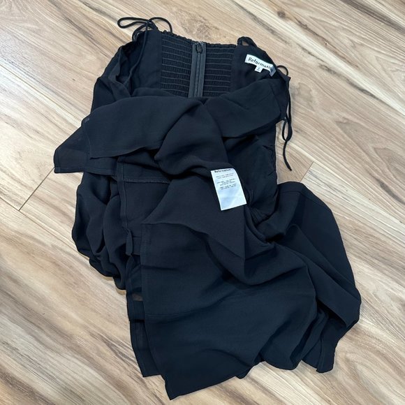 Reformation Juliette Dress in Black - Picture 6 of 9